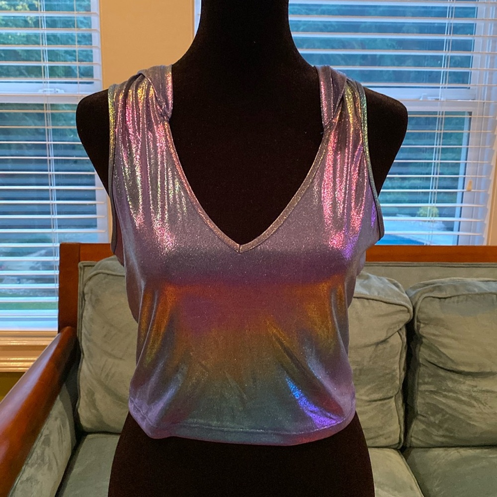 Blue purple top